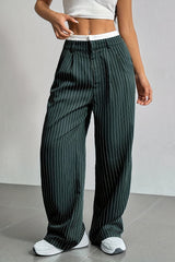 Low Rise Flared Office Chic Tailored Pants