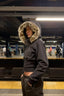 Street Style Fur Trim Sweatshirt Jacket