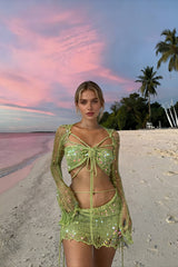 Beaded Sweater Maxi Dress