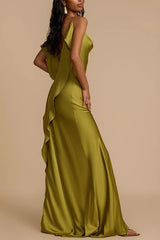 Cami Split Silk Dress
