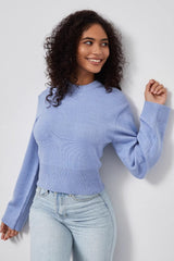 Slim Fit Basic Crop Sweater
