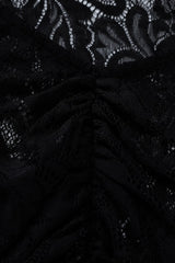 Lace Backless Long Sleeve Lace Dress