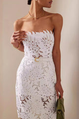 Strapless Bodycon Mini Prom Dress