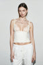 Lace Mesh Deep V Cami Top