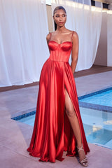 Elegant Strapless Maxi Formal Dress