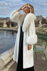 Faux Fur Fur Collar Loose Warm Overcoat