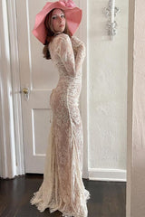 Elegant Crochet Strap Lace Dress