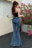 High Waist Butterfly Knot Flare Jeans