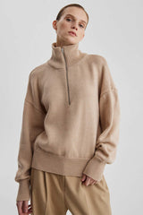 Cozy Half Zip Knit Sweater