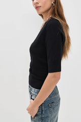 V-Neck Stretch Knit Cardigan