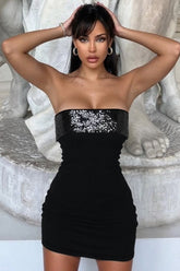 Low Cut Sequin Slip Party Dress
