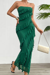 Fitted Strapless Work Dress