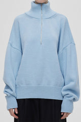 Cozy Half Zip Knit Sweater