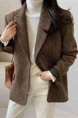 Versatile Wool Casual Blazer