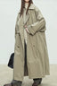 Oversized Wide Lapel Drop Shoulder Long Coat