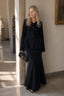 Slim Fit V Neck Blazer Two Piece Set
