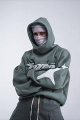Star Letter Graphic Print Hoodie