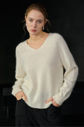 Relaxed Fit Wool Knit Top