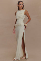 Elegant Sleeveless Backless Slim Slit Long Formal Dress