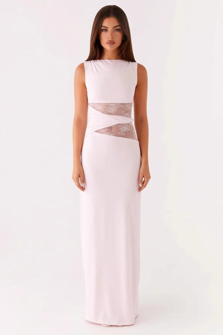 Sexy Cut Out Lace Panel Sleeveless Bodycon Dress – DressBetty