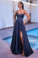 Elegant Strapless Maxi Formal Dress
