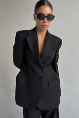 Elegant Longline Casual Blazer