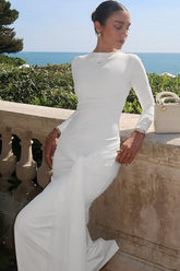 Tie-Waist Bodycon Maxi Work Dress