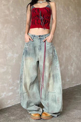 Oversized Dyed Street Jeans