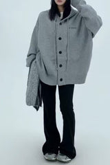 Loose Fit Drawstring Sweater