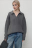 Vintage Polo Neck Cable Sweater