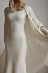 Cardigan Sleeveless Dress Knit Set