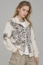Leopard Panel Zip Jacket