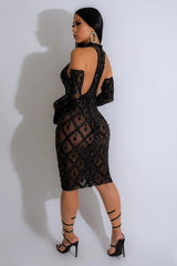 Stylish Sequin Bodycon Cocktail Dress