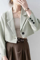 Chic Crop Top Blazer