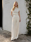 Pleated High Waist Wide Leg Pants