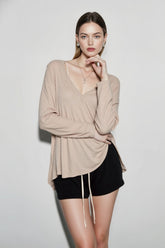 Slouchy Relaxed Long Sleeve Cover Up