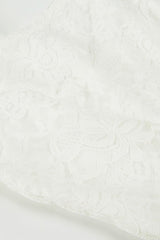 Lace Trim Waist Tie A-Line Cami Lace Dress