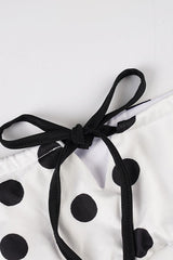 Retro Contrast Polka Dot Bikini Set