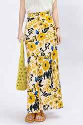 Lightweight Print Fishtail Vacation Skirt