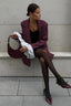 Elegant Long Sleeve Stripe Blazer