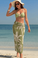 Printed Vacation Three Piece Swim Set