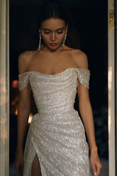 Elegant Off Shoulder Sexy Slim Fit High-End Formal Dress