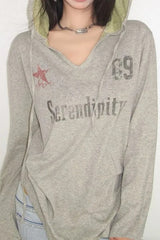 Y2K Graphic Street Hoodie