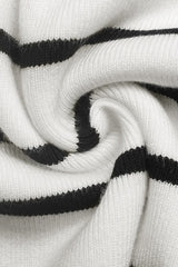 Ribbed V-Neck Long Sleeve Sweater