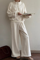 Plush Brushed Terry Hoodie Set Activewear Set