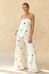 Cotton Polka Dot Tank Two Pieces Set
