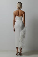 Ostrich Feather French Gown Prom Dress