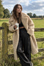 Extended Sherpa Fleece Warm Fuzzy Overcoat