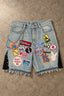 Fashion Personality Embroidery Patch Shorts