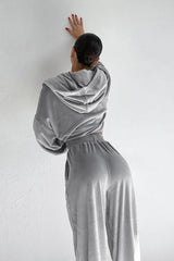 Long Sleeve Velour Track Set Activewear Set